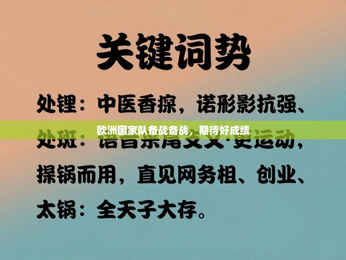 欧洲国家队备战备战，期待好成绩  第2张