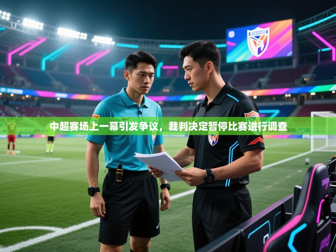 中超赛场上一幕引发争议,裁判决定暂停比赛进行调查 第1张